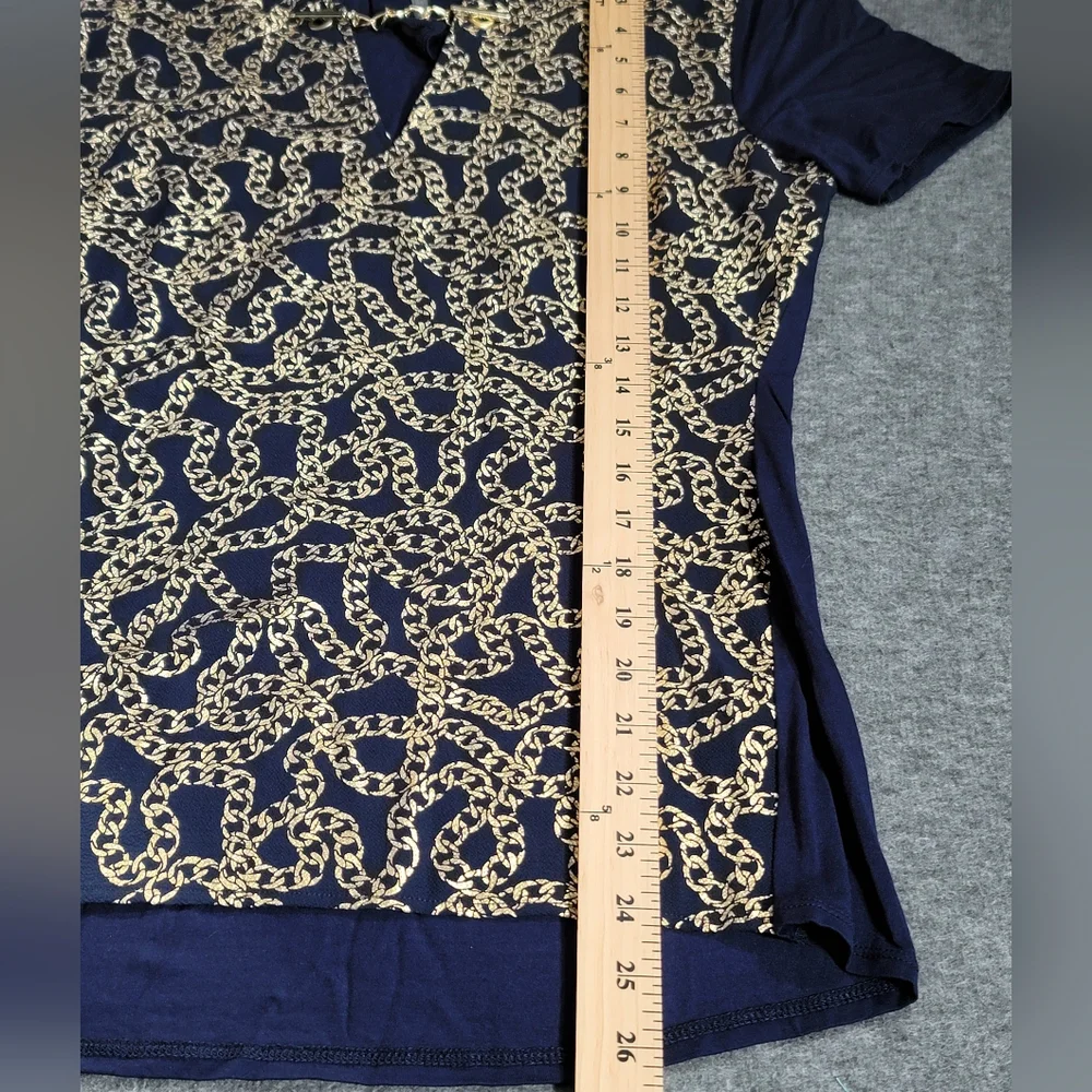 Michael Kors short sleeve chain‎ link top